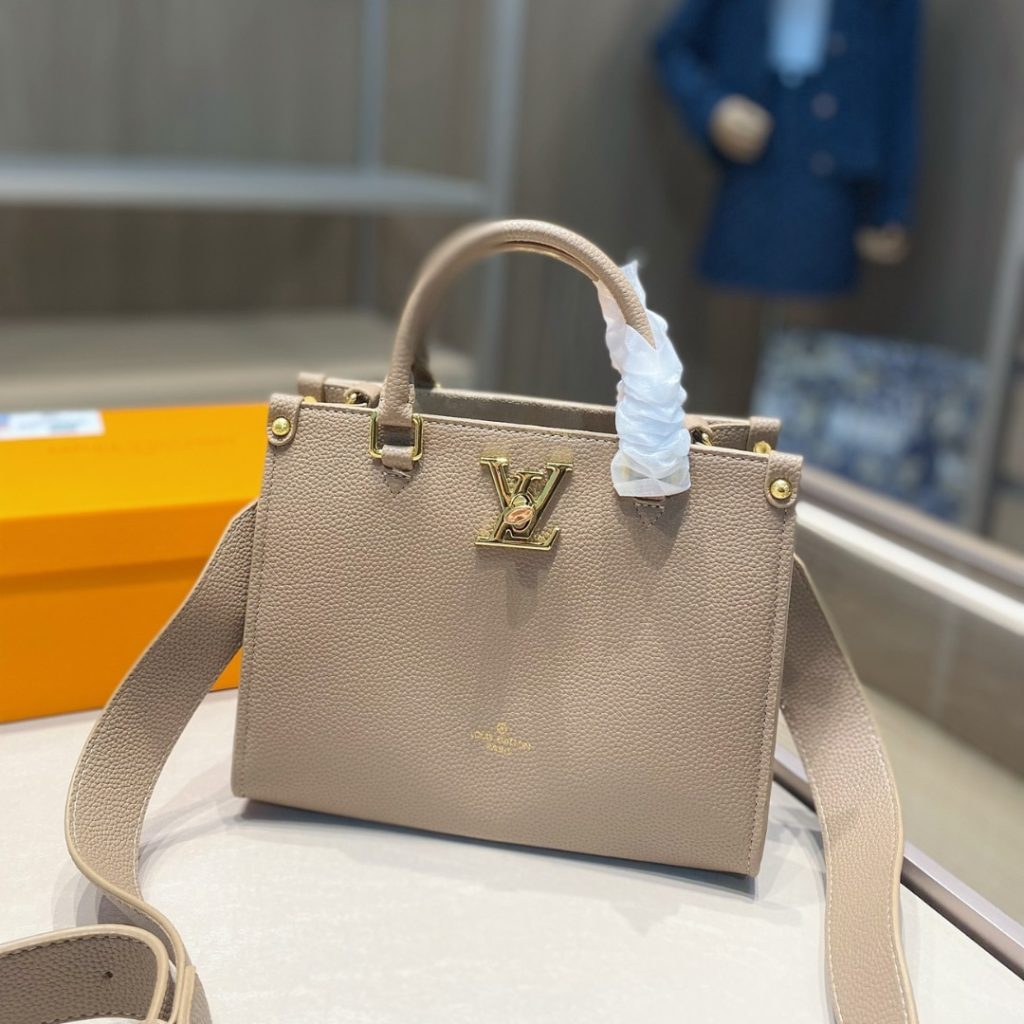 Louis Vuitton Lock And Go Bags Dark Beige 24Cm - Image 3