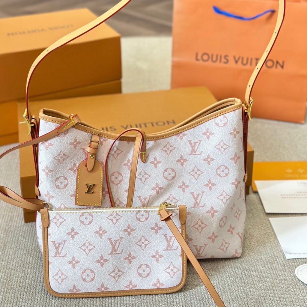 Louis Vuitton Carryall PM Bag Pink 30Cm - Image 3