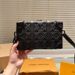 Louis Vuitton Soft Trunk Wallet Monogram Taurillon Leather Black 23Cm M80224 - Image 5