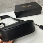 Prada Leather Mini Shoulder Bag Black 21Cm 1Bh212 2Aix F0002 V Nvm - Image 4