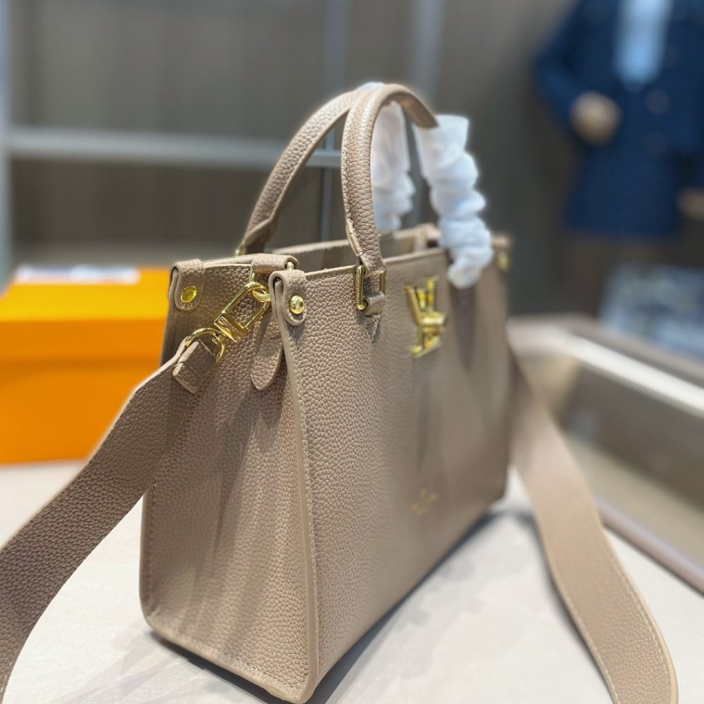 Louis Vuitton Lock And Go Bags Dark Beige 24Cm - Image 4