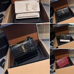 Saint Laurent Sunset Medium In Smooth Leather Bag Black 22Cm 634723 D4267 1031 - Image 4