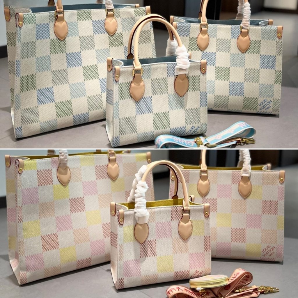 Louis Vuitton Onthego MM Damier Canvas Pistachio 35Cm N40518 - Image 4