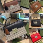 Gucci Paddle Lock Gg Supreme Top Handle Black 28Cm - Image 7