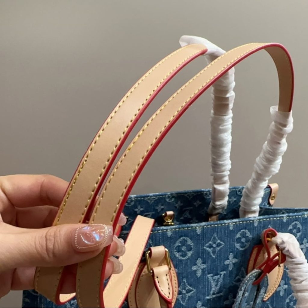 Louis Vuitton New Lv Remix Onthego MM Denim Blue 35Cm M46871 - Image 7