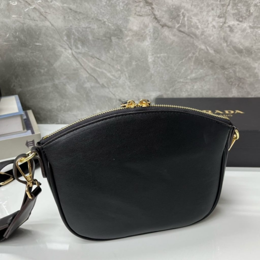 Prada Leather Mini Shoulder Bag Black 21Cm 1Bh212 2Aix F0002 V Nvm - Image 5