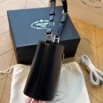 Prada Spazzolato Bucket Bag Black 17Cm - Image 6