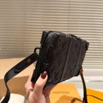 Louis Vuitton Soft Trunk Wallet Monogram Taurillon Leather Black 23Cm M80224 - Image 7