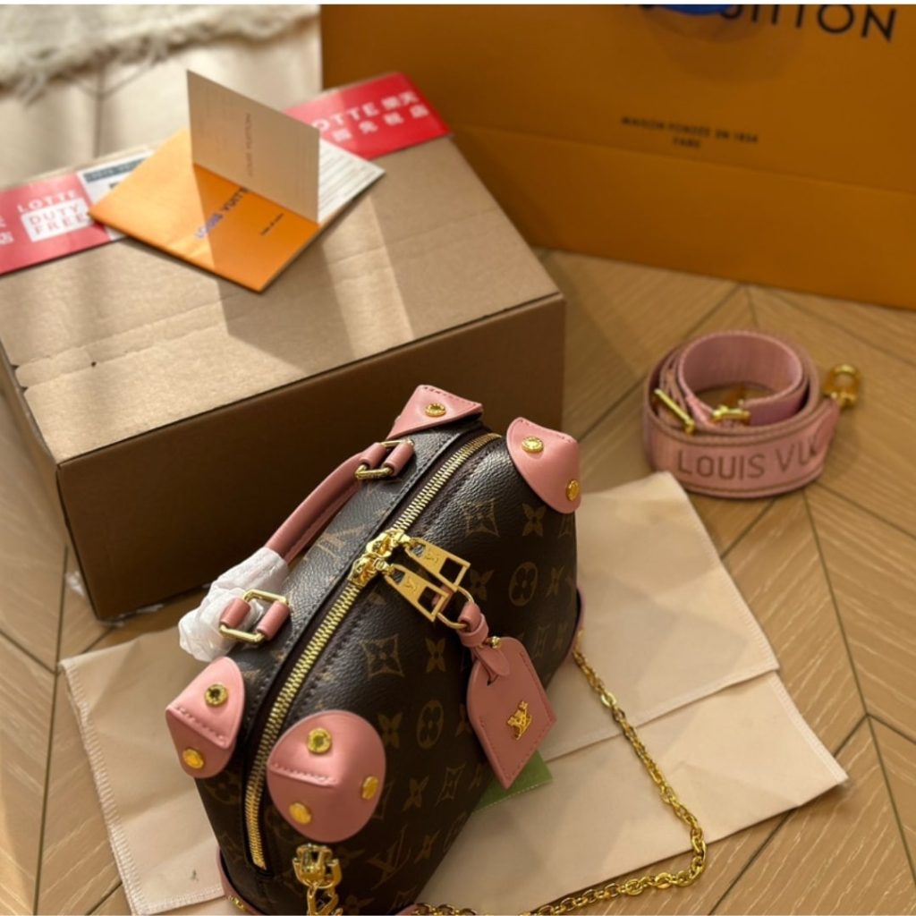 Louis Vuitton Peptite Malle Souple Peach 20Cm M45531 - Image 6