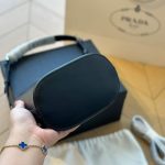 Prada Spazzolato Bucket Bag Black 17Cm - Image 7