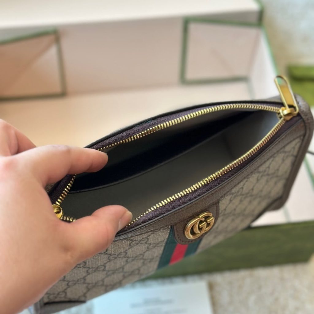 Gucci Ophidia Gg Messenger Bag Beige Ebony 25Cm 752581 96Iwt 8745 - Image 7