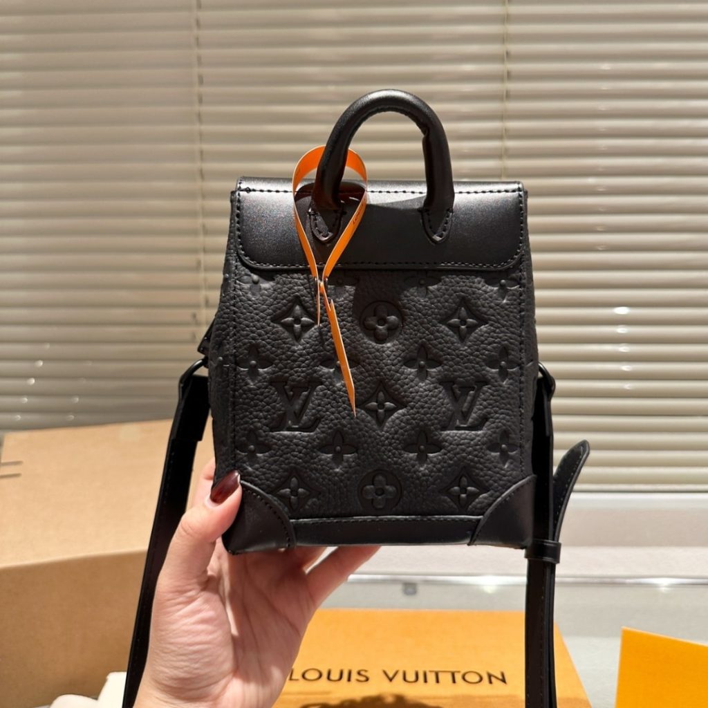 Louis Vuitton Nano Steamer Bag Taurillon Monogram Black 14Cm M82772 - Image 7