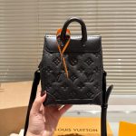 Louis Vuitton Nano Steamer Bag Taurillon Monogram Black 14Cm M82772 - Image 7