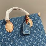Louis Vuitton New Lv Remix Onthego MM Denim Blue 35Cm M46871 - Image 8