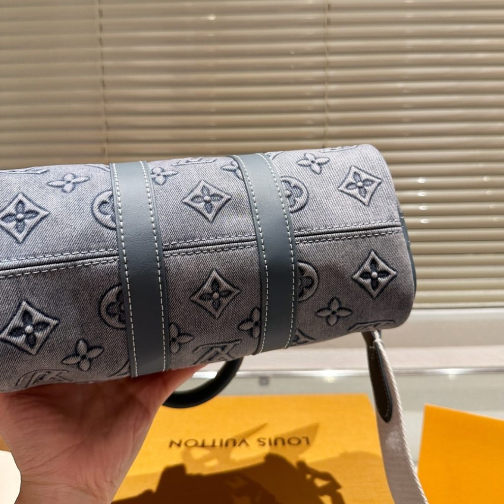 Louis Vuitton Keepall Bandoulière 25 Monogram Canvas Washed Denim 24Cm M22762 - Image 5