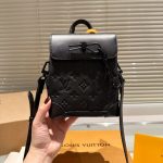 Louis Vuitton Nano Steamer Bag Taurillon Monogram Black 14Cm M82772 - Image 8