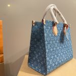 Louis Vuitton New Lv Remix Onthego MM Denim Blue 35Cm M46871 - Image 4