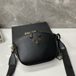 Prada Leather Mini Shoulder Bag Black 21Cm 1Bh212 2Aix F0002 V Nvm - Image 9