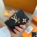 Louis Vuitton Victorine Wallet Black/Beige 12Cm M80968 - Image 9