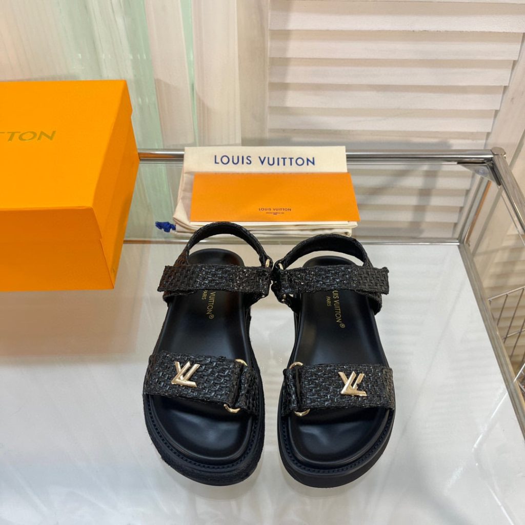 Louis Vuitton Sunset Flat Comfort Sandal Black 1Abhfz - Image 5