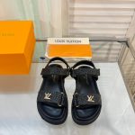 Louis Vuitton Sunset Flat Comfort Sandal Black 1Abhfz - Image 5