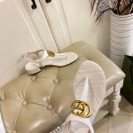 Gucci Double G Sandal Leather White 674840 Bko00 9022 - Image 5