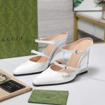 Gucci Women's Wedge Mule White 827856 Clg00 9014 - Image 3