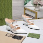 Gucci Women's Wedge Mule White 827856 Clg00 9014 - Image 6