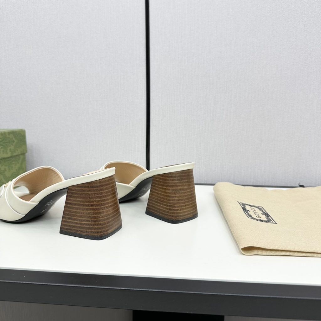 Gucci Signoria Slide Sandal In White 786595 Aaboc 9540 - Image 5