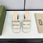 Gucci Signoria Slide Sandal In White 786595 Aaboc 9540 - Image 4