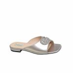 Gucci Gg Crystal Slippers Silver