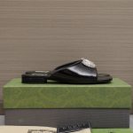 Gucci Gg Crystal Slippers Black - Image 4