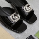 Gucci Gg Crystal Slippers Black - Image 7