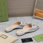 Gucci Gg Crystal Slippers Silver - Image 7