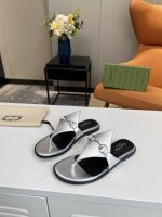 Gucci Women'S Thong Sandal With Horsebit Silver - Image 5