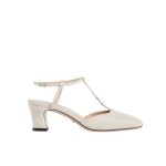 Gucci Women'S Petite Gg Slingback Pump ‎White ‎723446 Bko00 9049