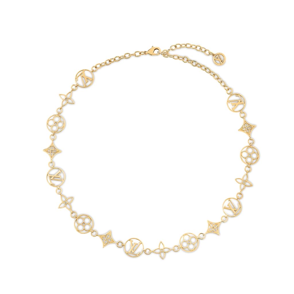 Louis Vuitton Lv Lace Necklace Gold M01057 - Image 2