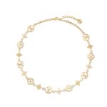 Louis Vuitton Lv Lace Necklace Gold M01057