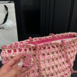 Chanel Straw Shoulder Bags Pink 27Cm - Image 5