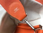 Hermes Clemence Evelyne Pm 25Cm Orange Feu - Image 9