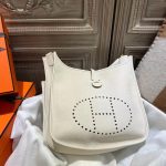 Hermes Clemence Evelyne Pm 25Cm White - Image 2