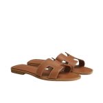 Hermes Slippers Flat Oran Brown H021056Z - Image 8