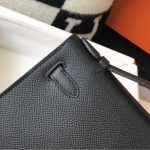 Hermes Mini Kelly Pochette Gold Toned Hardware Black 22Cm - Image 4