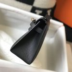 Hermes Mini Kelly Pochette Gold Toned Hardware Black 22Cm - Image 6