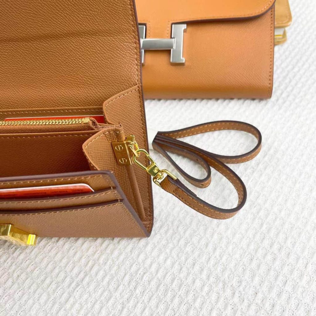 Hermes Constance Wallet To Go Gold Epsom Gold Hardware 21Cm - Image 4