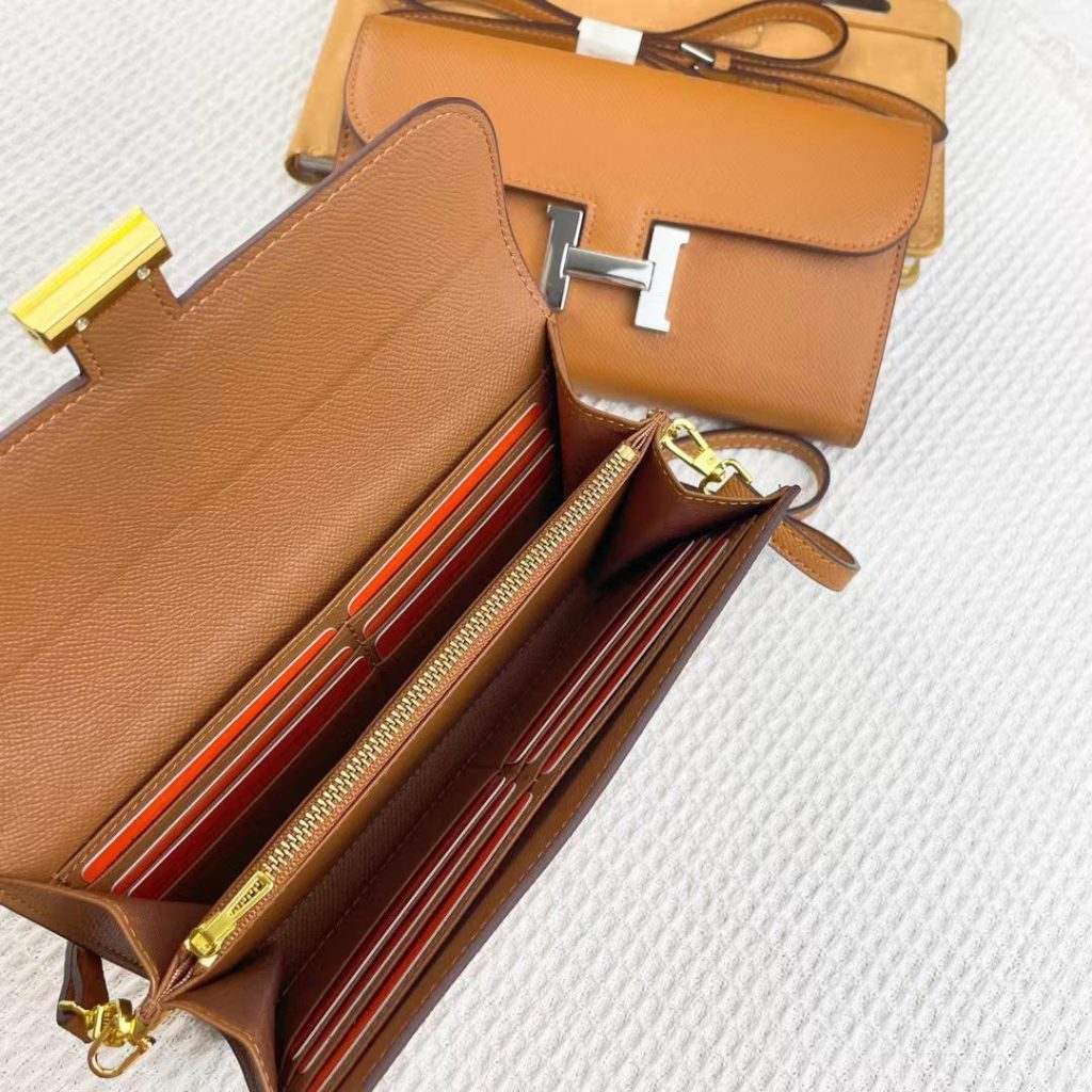 Hermes Constance Wallet To Go Gold Epsom Gold Hardware 21Cm - Image 5