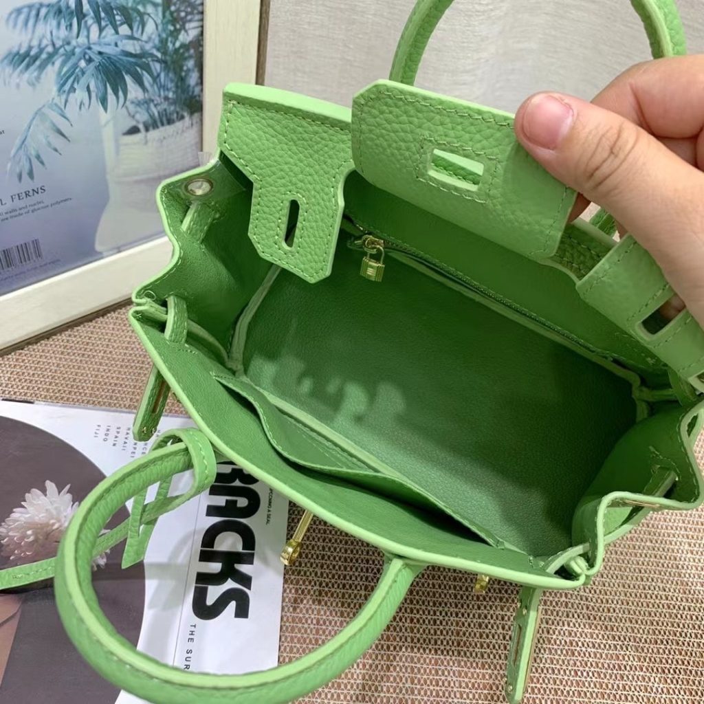 Hermès Birkin B25 Togo Grenat Ghw Green 20Cm - Image 9