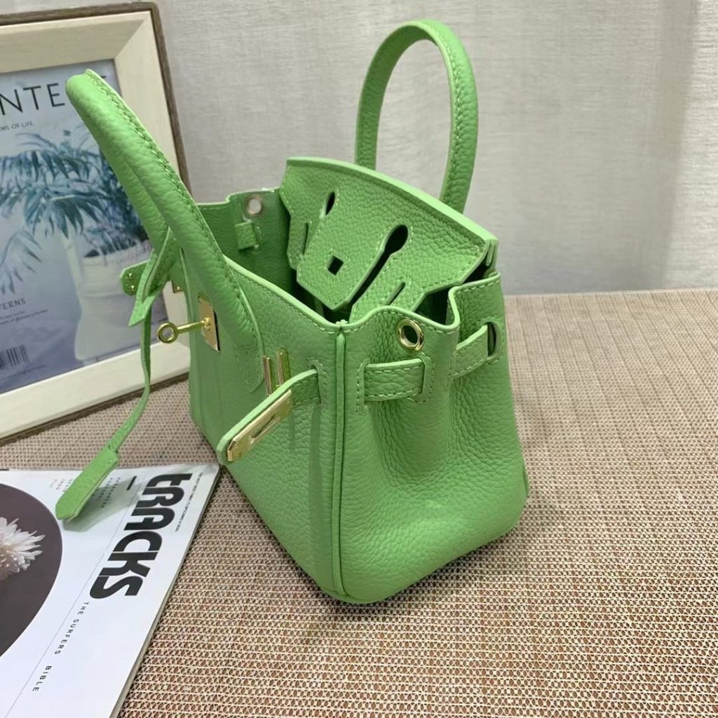 Hermès Birkin B25 Togo Grenat Ghw Green 20Cm - Image 8