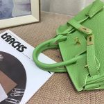 Hermès Birkin B25 Togo Grenat Ghw Green 20Cm - Image 6