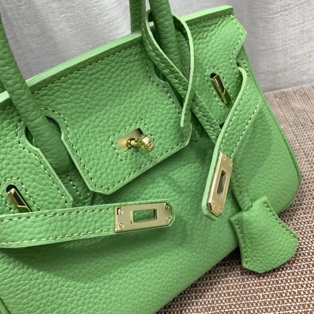 Hermès Birkin B25 Togo Grenat Ghw Green 20Cm - Image 3